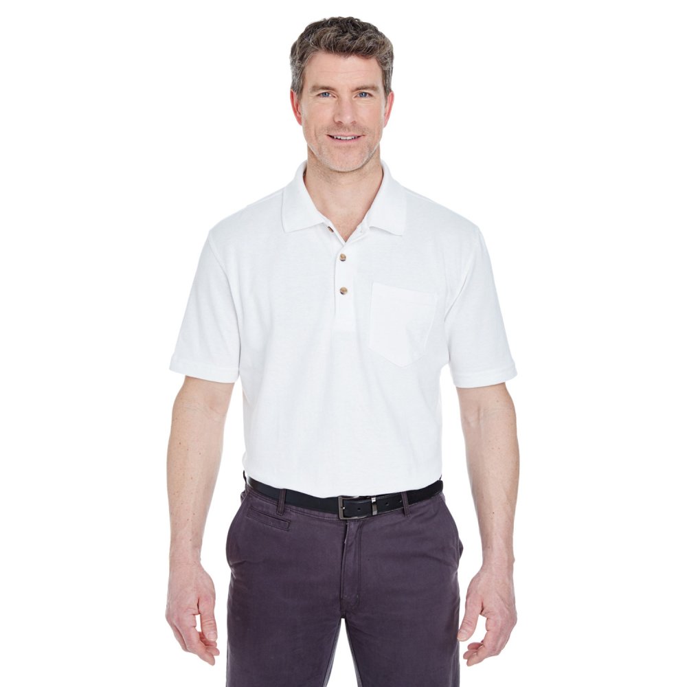 Ultra Club 8534 Adult Classic Piqué Polo with Pocket
