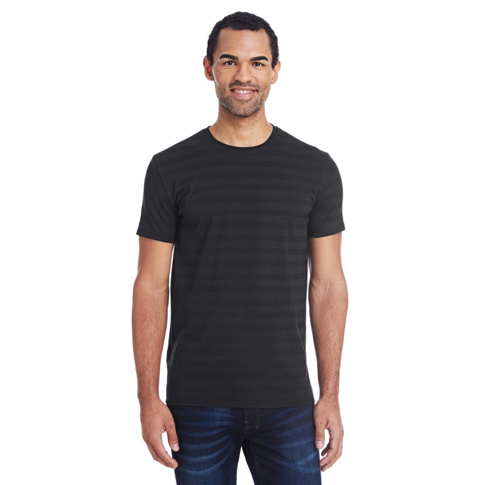 Threadfast Apparel 152A Men's Invisible Stripe Short-Sleeve T-Shirt
