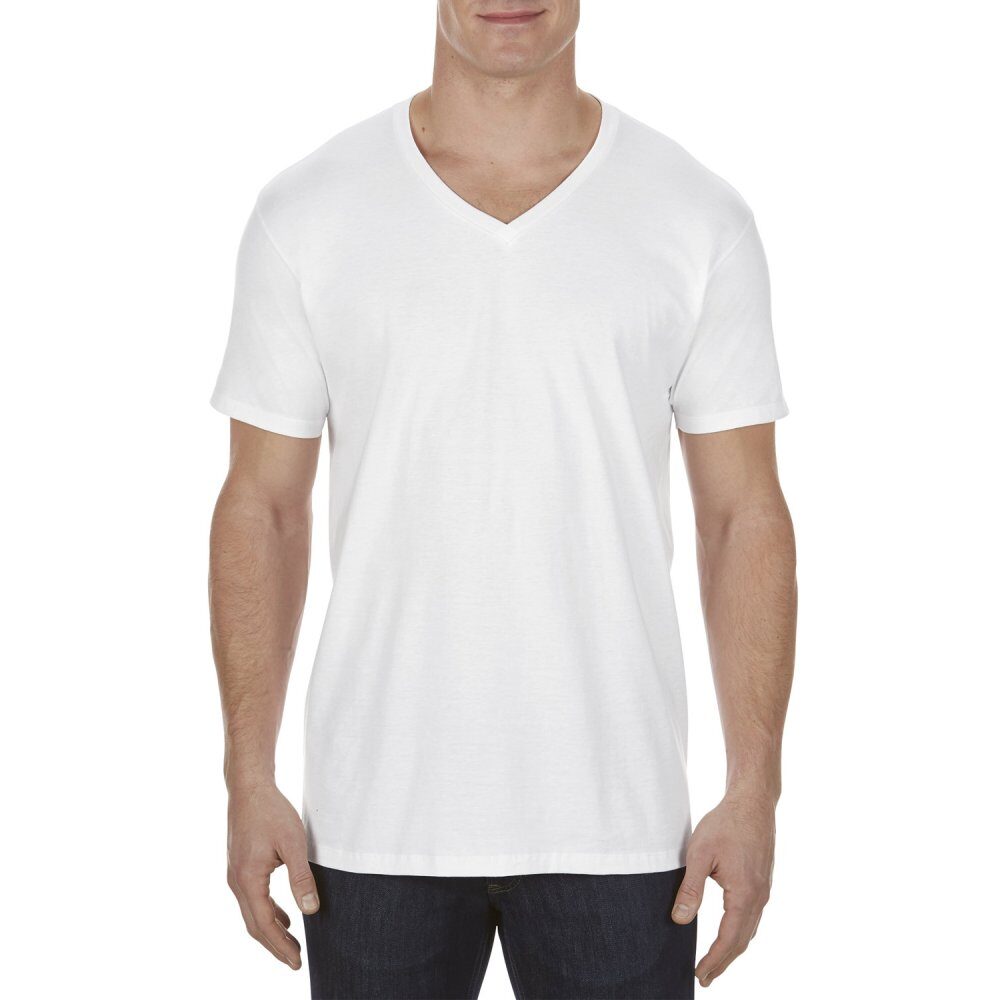 Alstyle AL5300 Adult 4.3 oz., Ringspun Cotton V-Neck T-Shirt